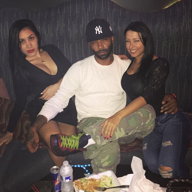 Joe Budden wearing Nike Air Foamposite One Custom