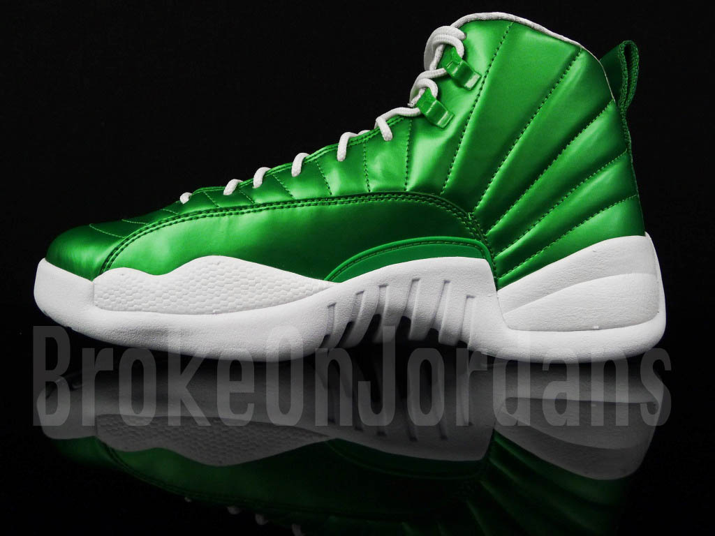 Air Jordan XII 12 Green White Sample (7)