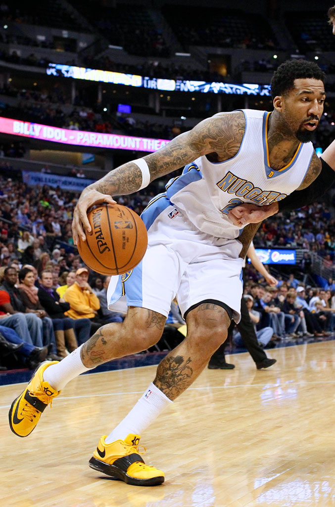 Wilson Chandler wearing NIKEiD KD 7 (3)