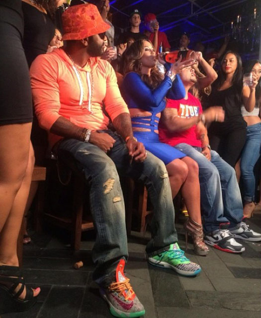 Jim Jones wearing Nike KD VI 6 What The