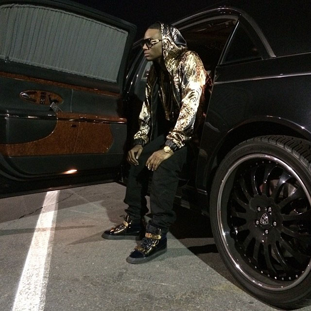 Soulja Boy wearing Giuseppe Zanotti Sneakers