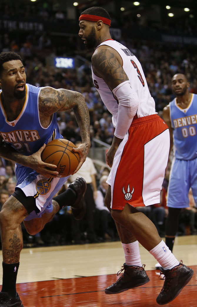 James Johnson wearing Air Jordan X 10 Doernbecher