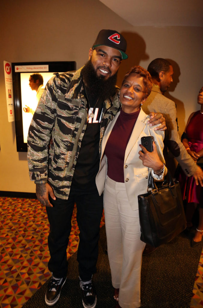 Stalley wearing Air Jordan 3 III Retro Black Cement