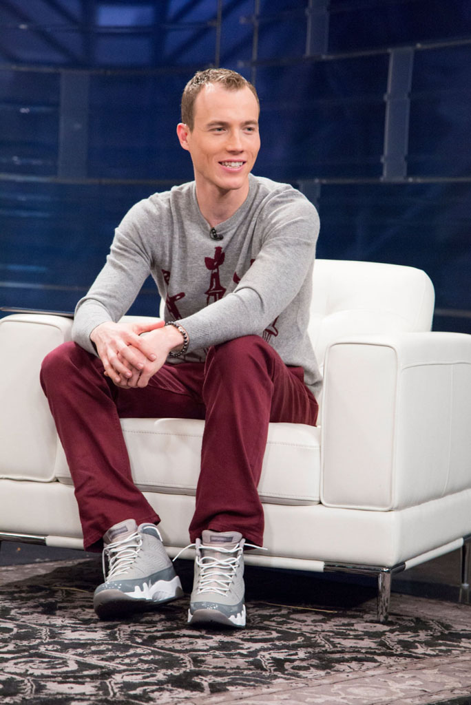 DJ Skee wearing Air Jordan 9 Retro Cool Grey