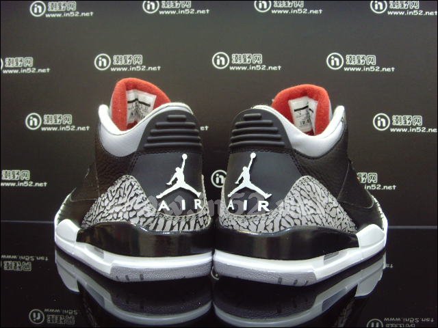 Air Jordan Retro 3 Black Varsity Red Cement 136064-010