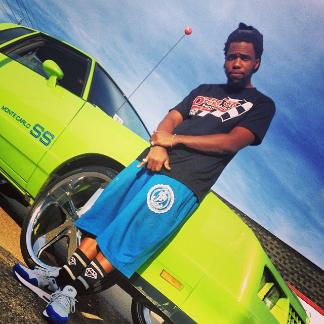 Currensy wearing Nike Air Max 1 Blue