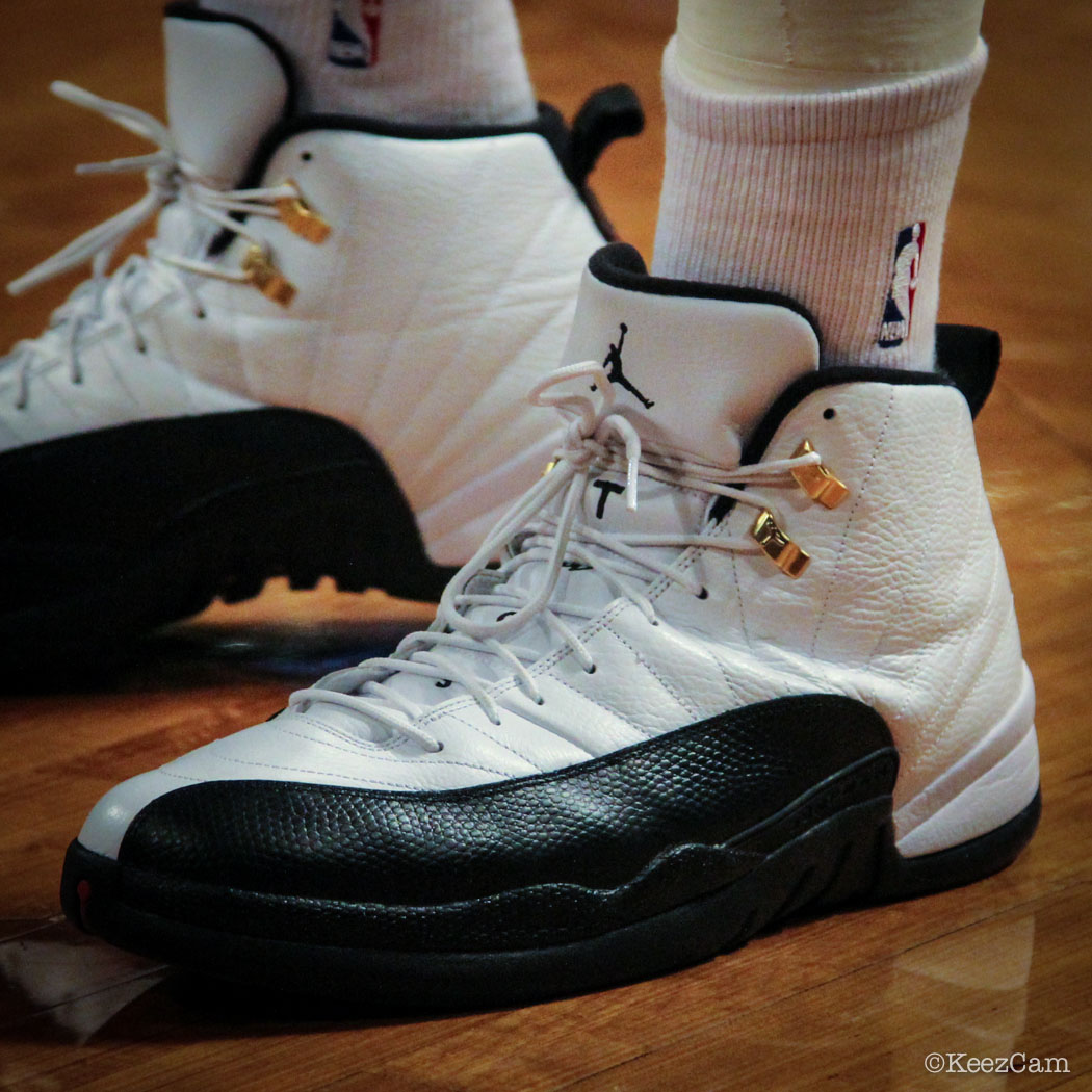 Joe Johnson wearing Air Jordan 12 Taxi