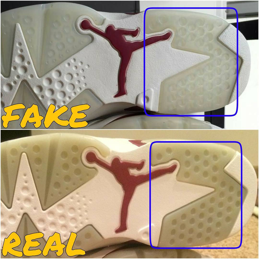 jordan 6 real vs fake