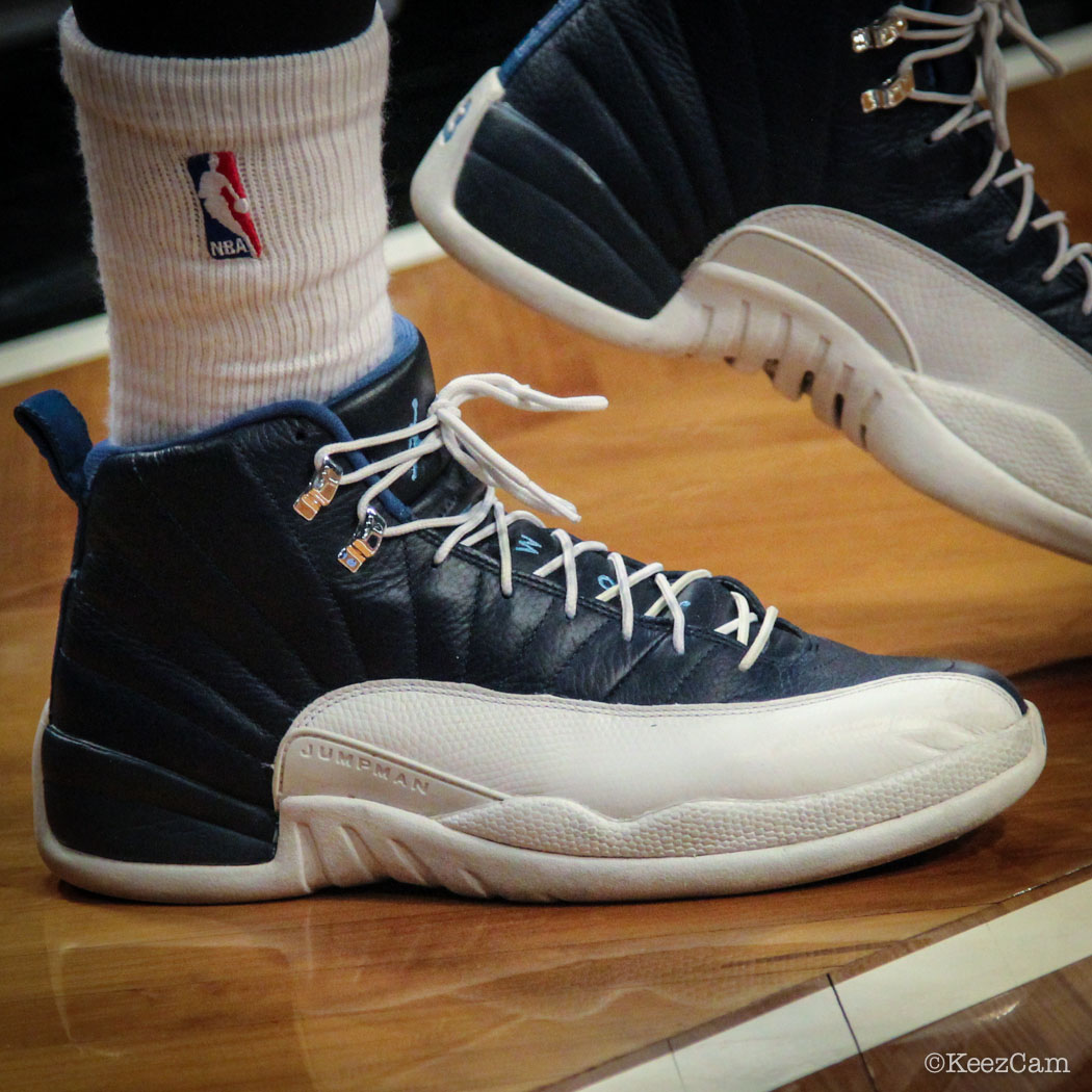 Ricky Ledo wearing Air Jordan 12 Obsidian