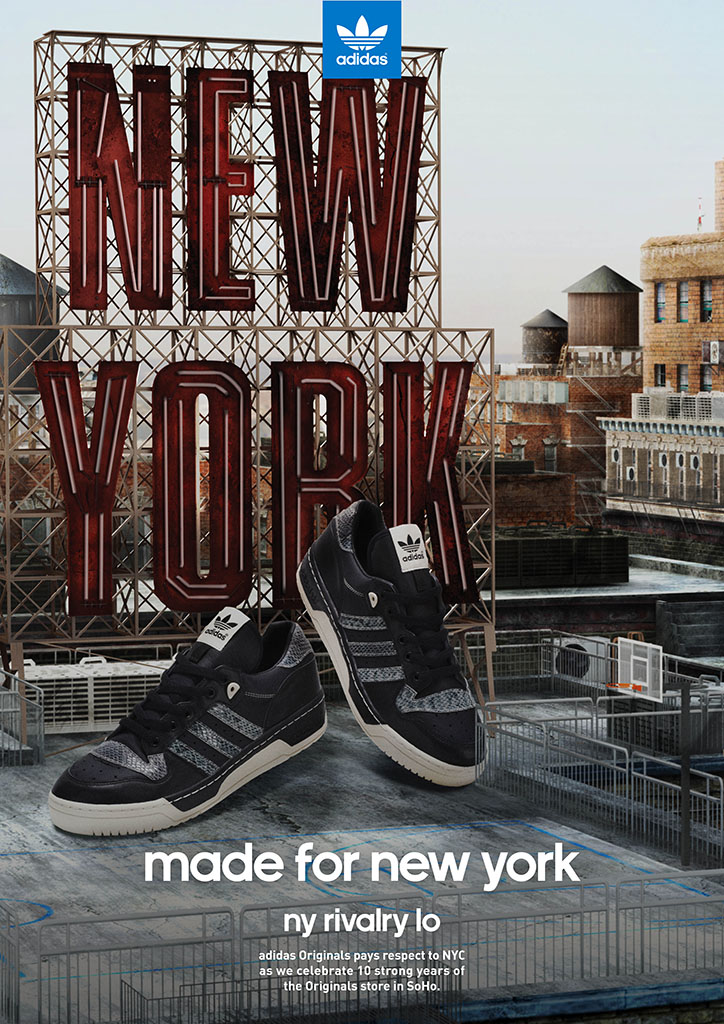 adidas Originals SoHo Store 10th Anniversary - NY Rivalry Lo & Melbourne Watch Flyer