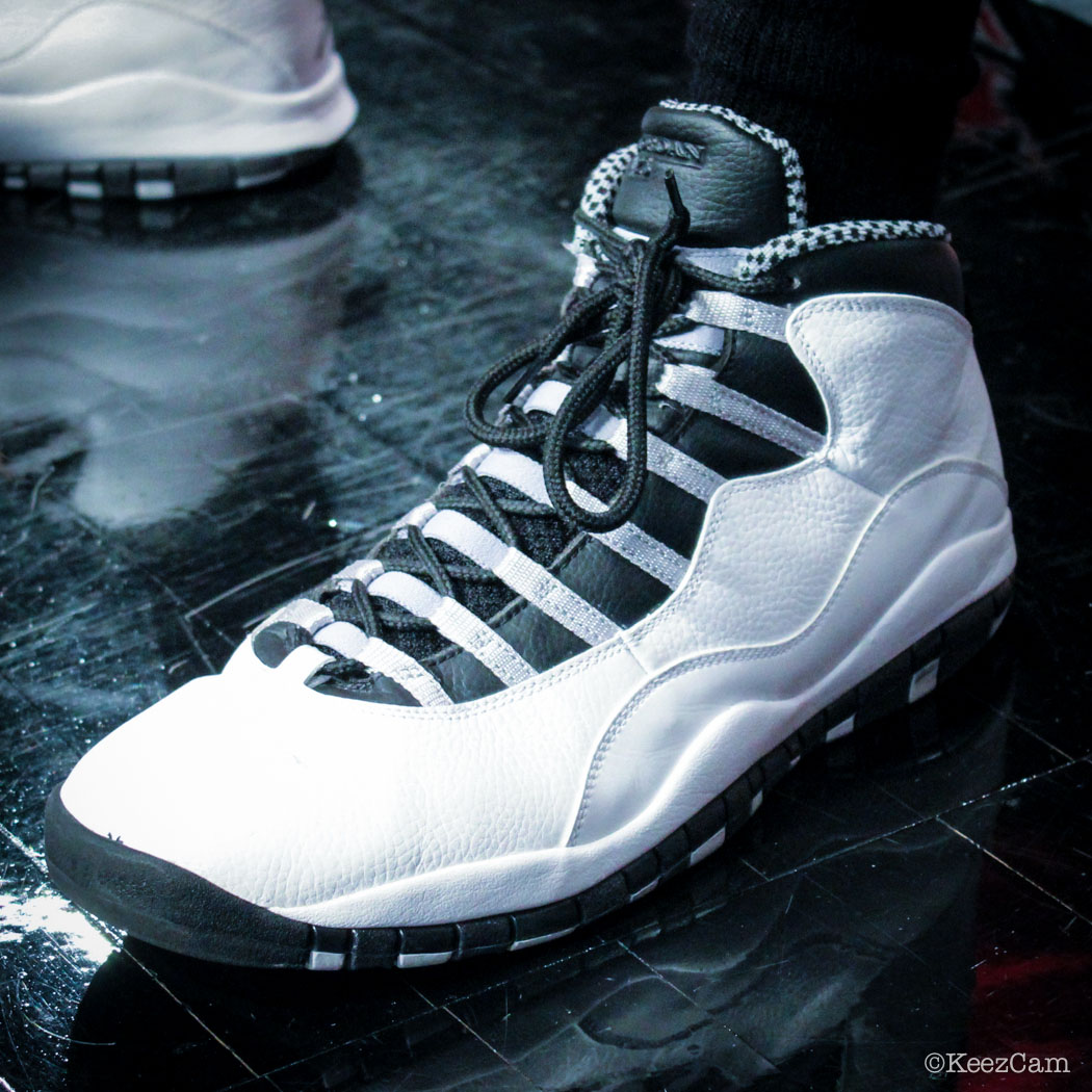 Sole Watch // Up Close At MSG for Nets vs Wizards - Otto Porter wearing Air Jordan 10 Steel