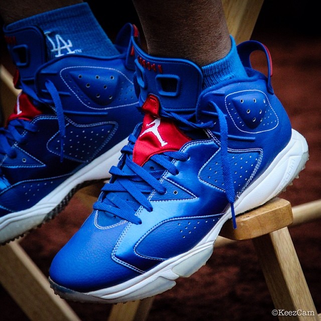 Carl Crawford's Air Jordan VI 6 Dodgers PE