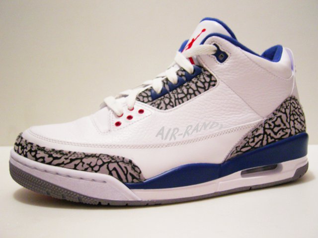 Air Jordan Retro 3 White True Blue 136064-104