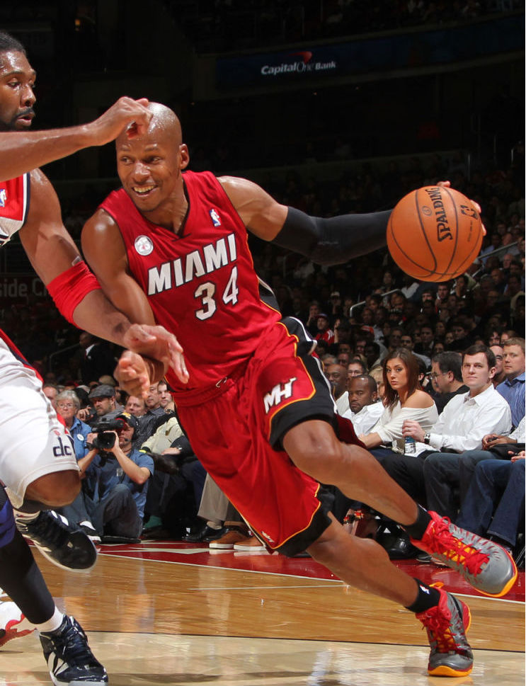 Ray Allen wearing Jordan Super.Fly Miami Heat Away PE (2)