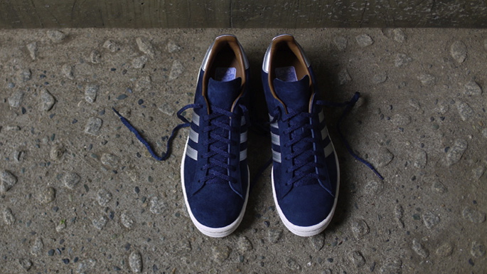 mita sneakers x adidas Originals Campus 80s navy silver