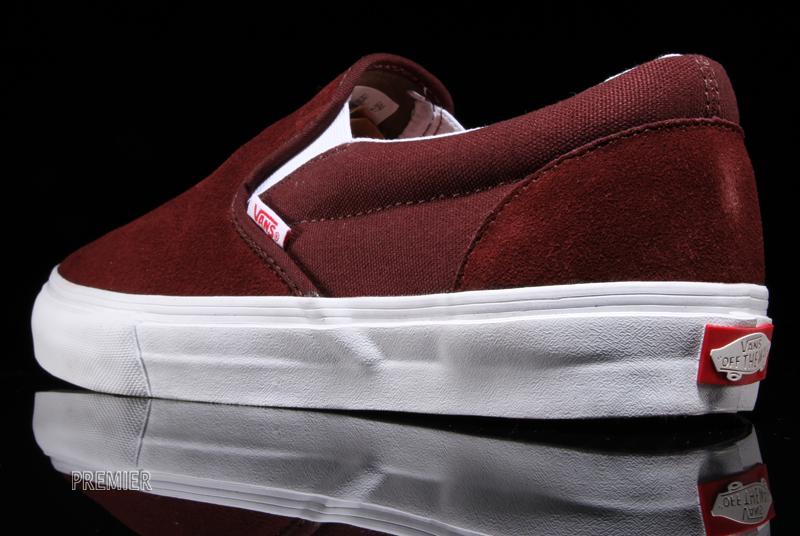 vans slip on pro deep mahogany