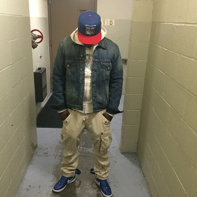 Jadakiss wearing Nike Air Force 1 Hi