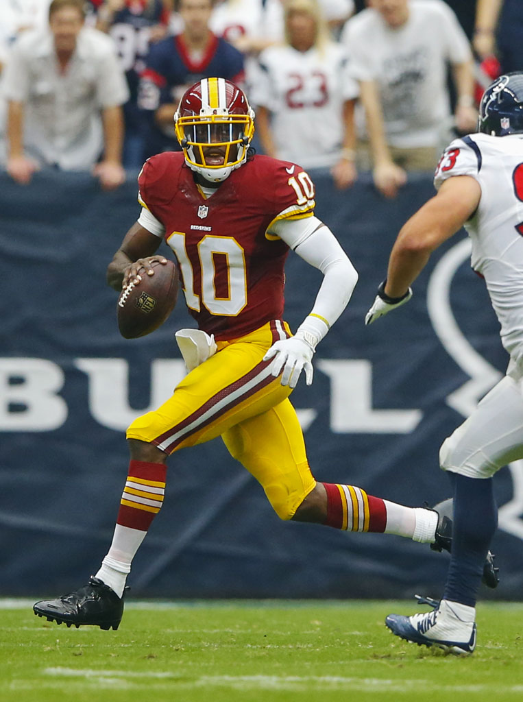 Robert Griffin III wearing adidas RGIII Blackout