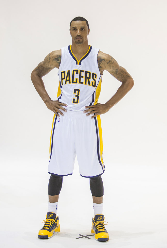 George Hill wearing PEAK