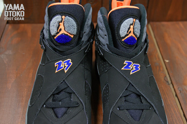 jordan 8 black and orange