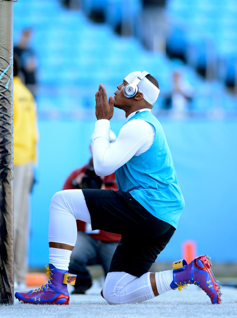 Cam Newton's 'Super Cam' Under Armour ClutchFit Highlight Cleats (2)