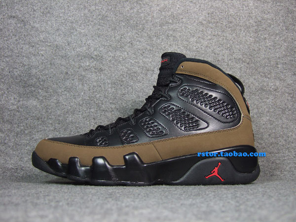 jordan 9 green and black