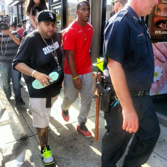 Victor Cruz wearing Air Jordan 3 Retro Doernbecher