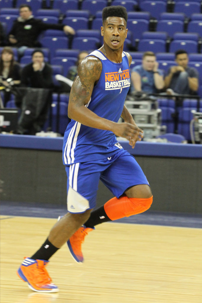 Iman Shumpert wearing adidas Crazy Fast PE