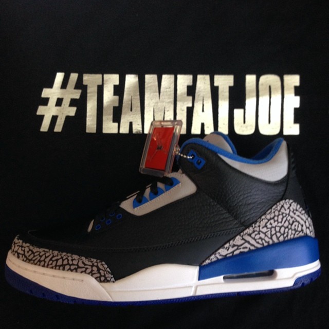 Fat Joe Picks Up Air Jordan III 3 Sport Blue