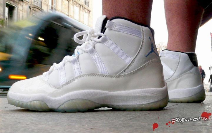 Jordan 11 columbia on sales feet