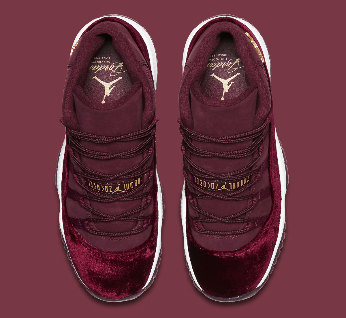 burgundy 11s jordans