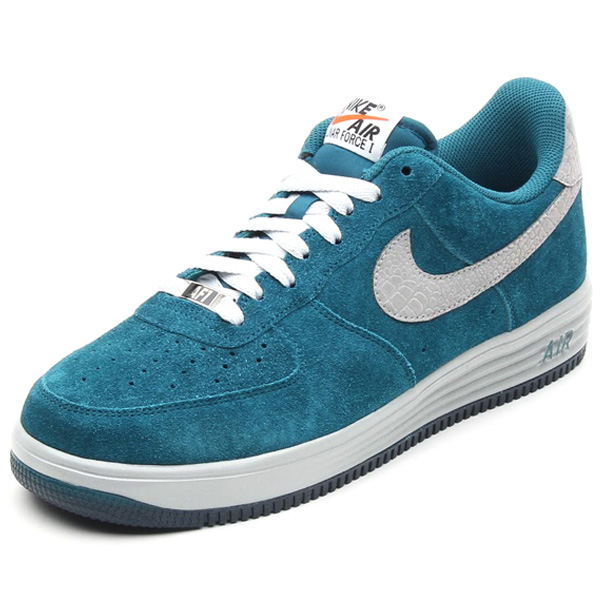 nike lunar force 1 in dark sea suede and reflective silver croc 2