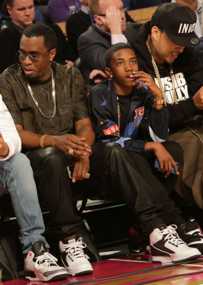 Diddy wearing Nike Air Python