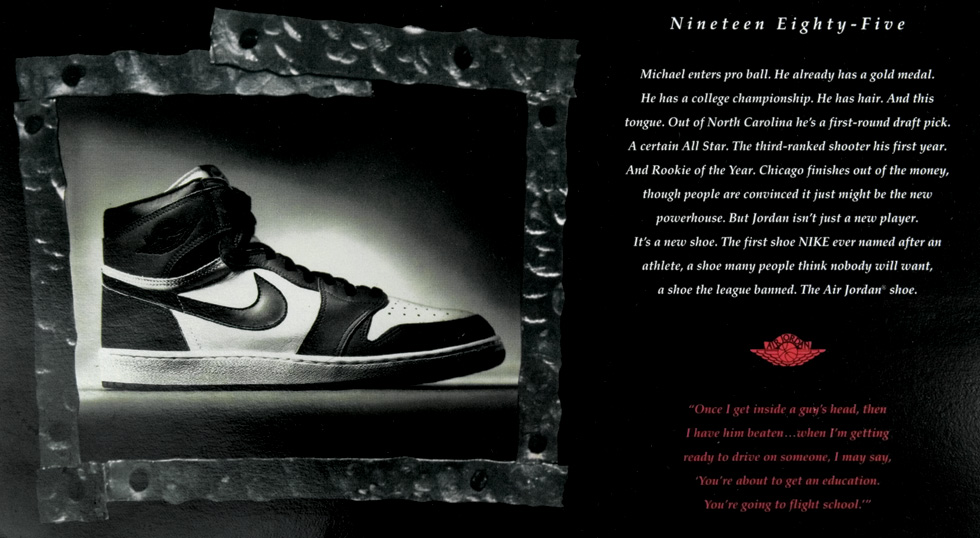 jordan shoe card