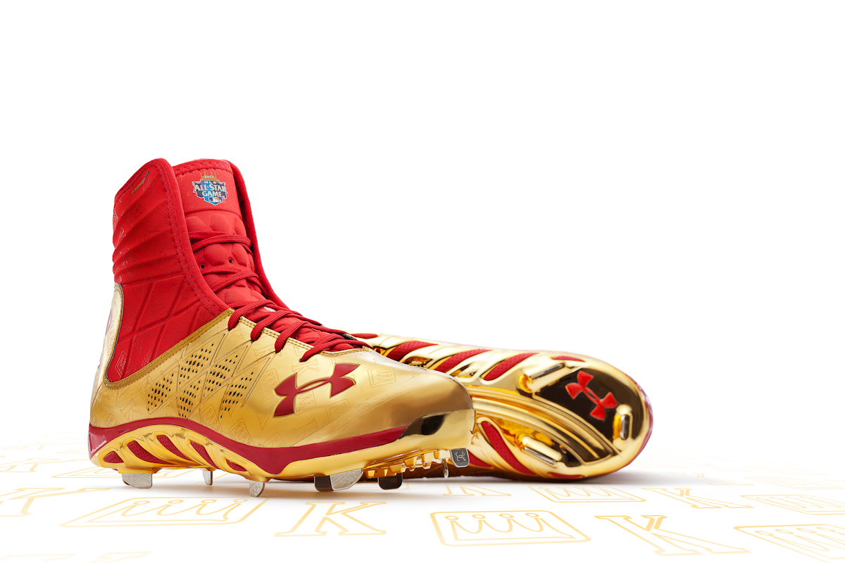 gold under armour cleats