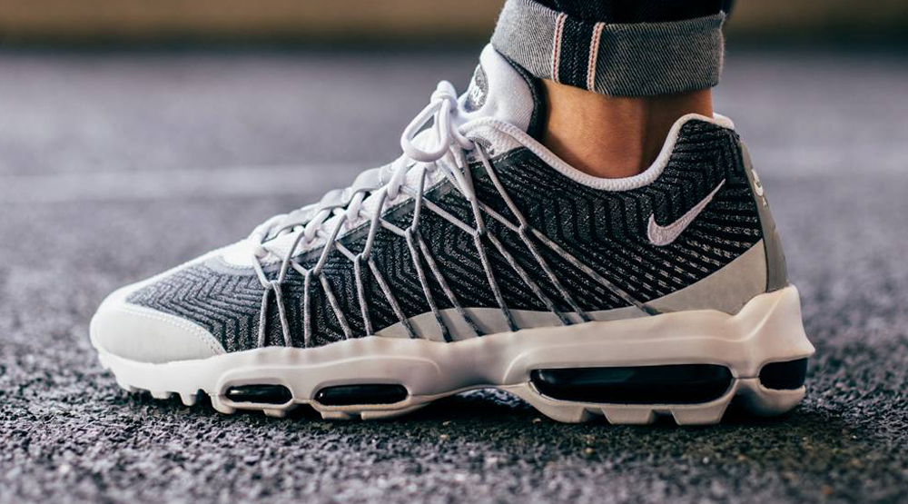 nike air max 95 ultra jacquard black and white