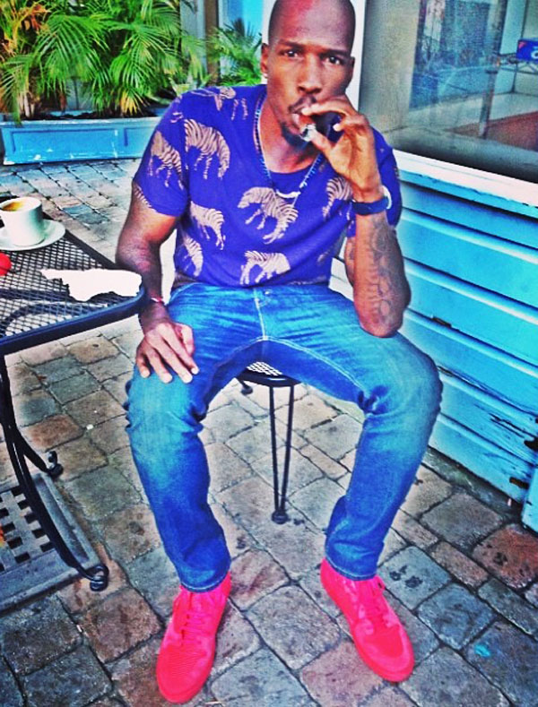 Chad Johnson wearing Balenciaga Pleated Sneakers