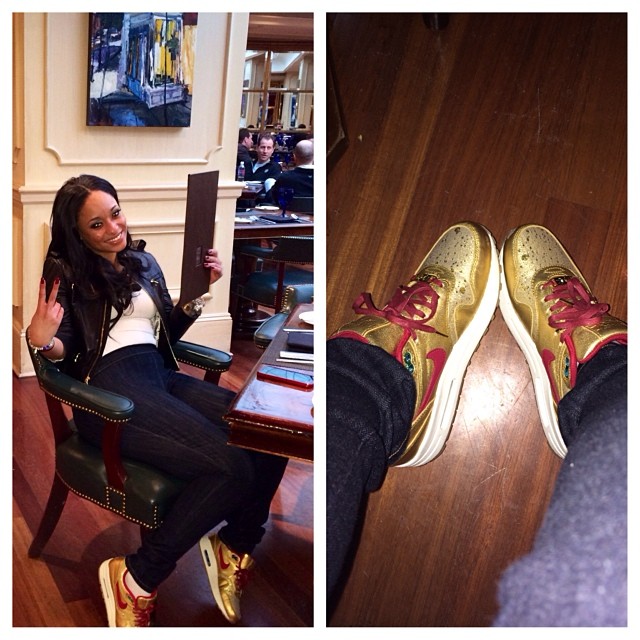 Tahiry Jose wearing Nike Air Max 1 BHM