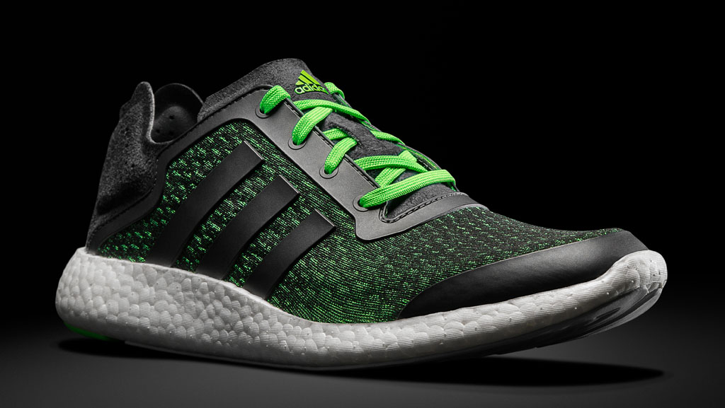 adidas boost green black