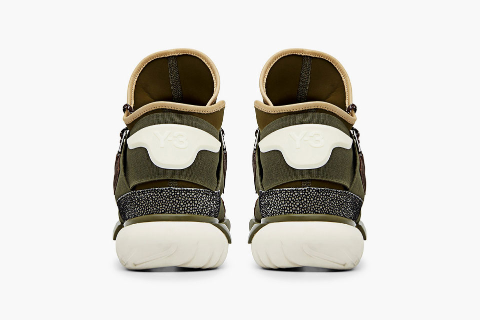 adidas Y-3 Qasa High in Khaki (4)