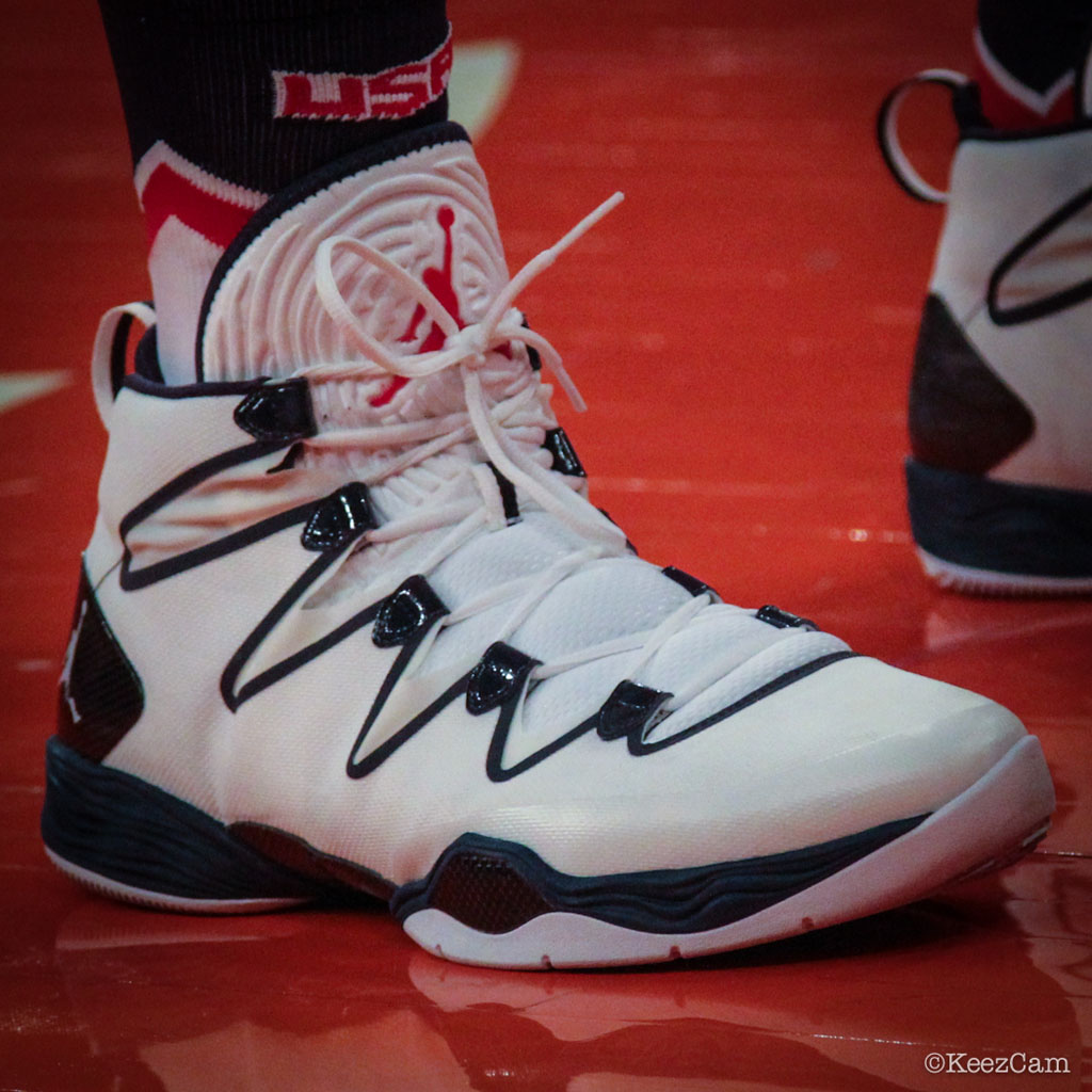 Andre Drummond wearing Air Jordan XX8 28 SE USA Home