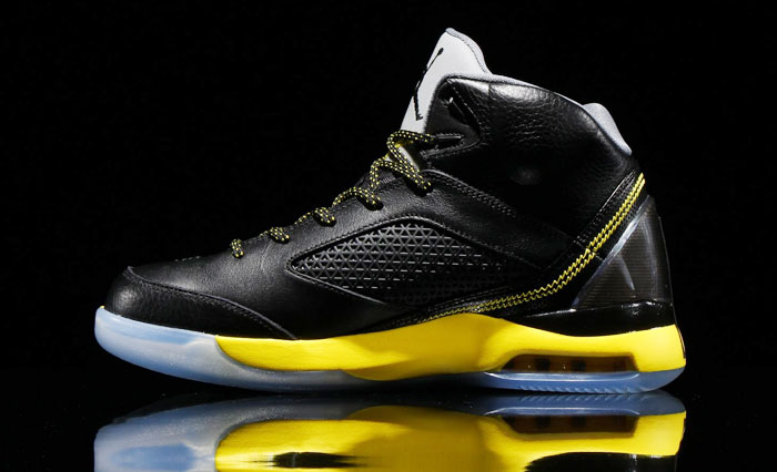 black and yellow 23 jordans