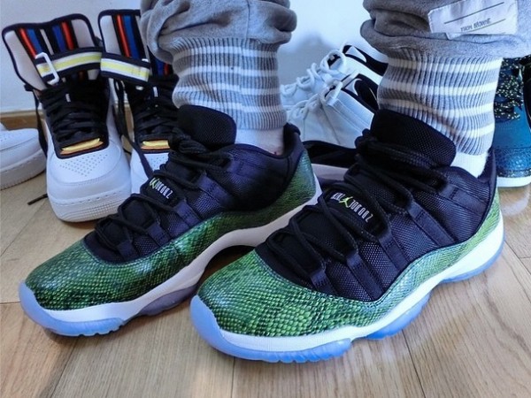 retro 11 green