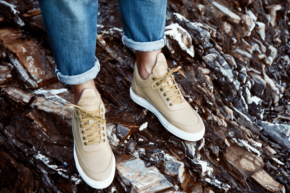 Filling Pieces AW 13 low top tan leather