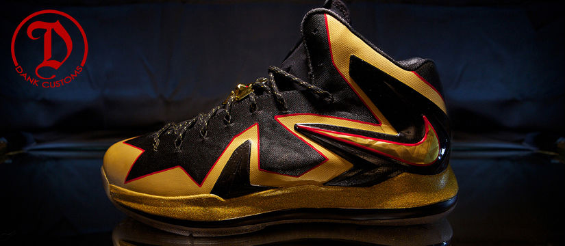 Nike LeBron X PS Elite Championship For LeBron James By Dank Customs (8)