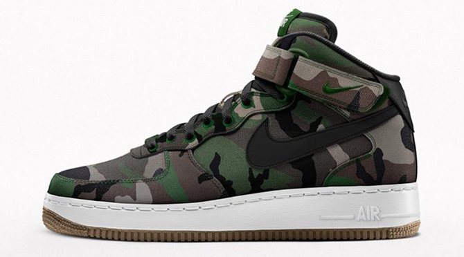 camo air force 1s