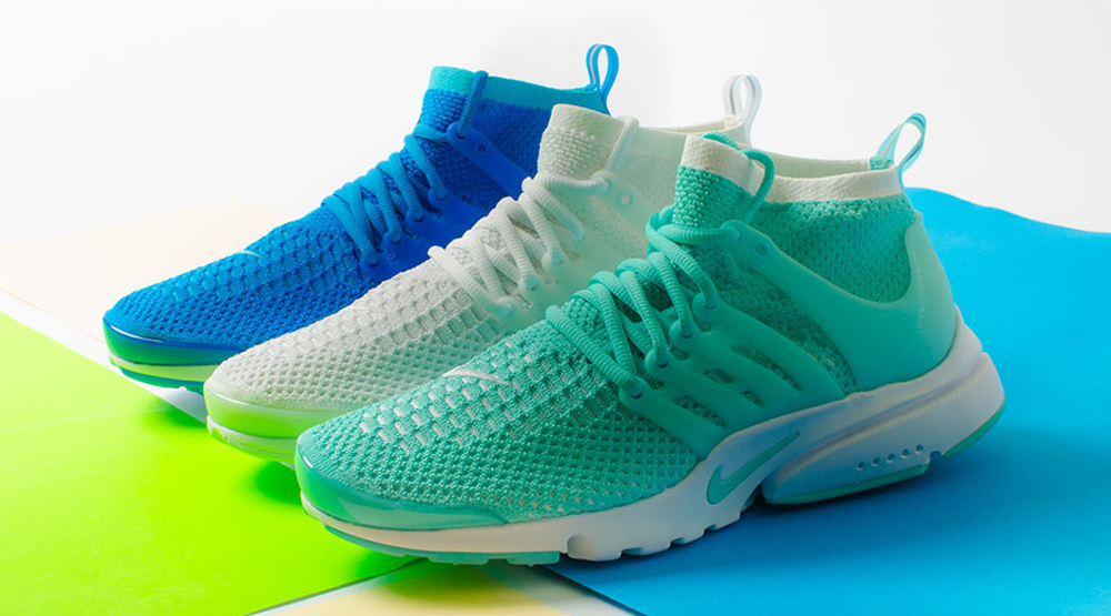 nike presto ultra flyknit blue training shoes