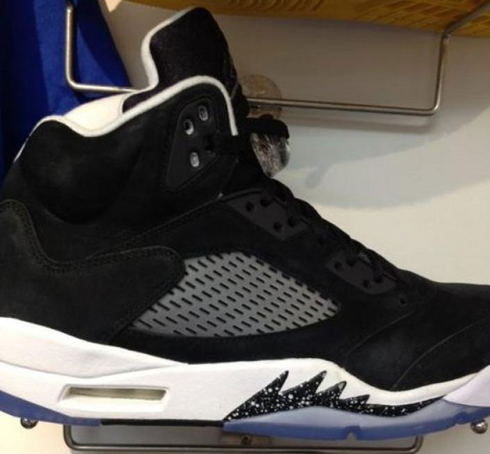 air jordan 5 black white