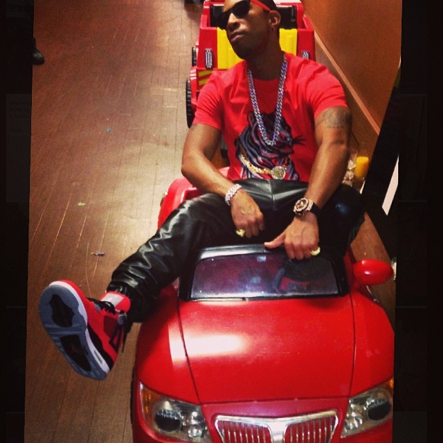 Ludacris wearing Air Jordan IV 4 Toro