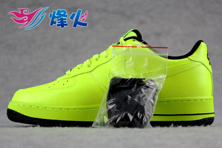 Nike Air Force 1 Volt/Black 488298-703 (2)